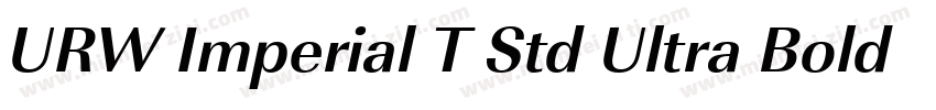 URW Imperial T Std Ultra Bold Wide字体转换